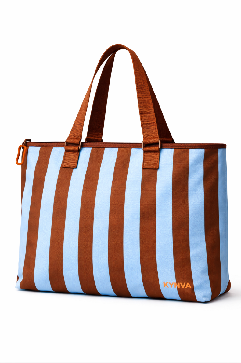 Brown and Blue Stripe